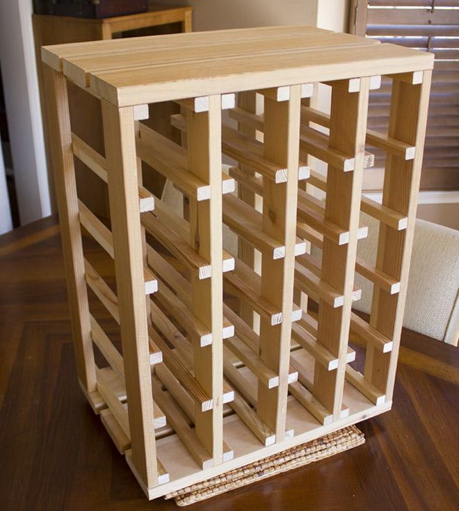 Build a wine rack plans